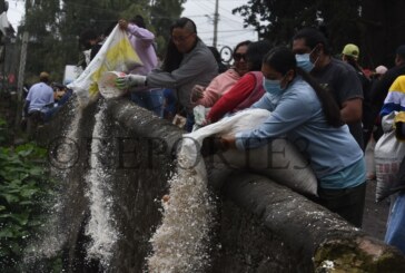 En Capuluac impulsan proyecto para limpiar el Río Lerma con cascarones de huevo