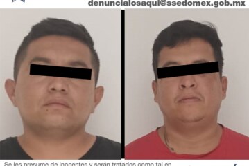 Aprehenden en flagrancia a dos posibles implicados del delito de robo con violencia