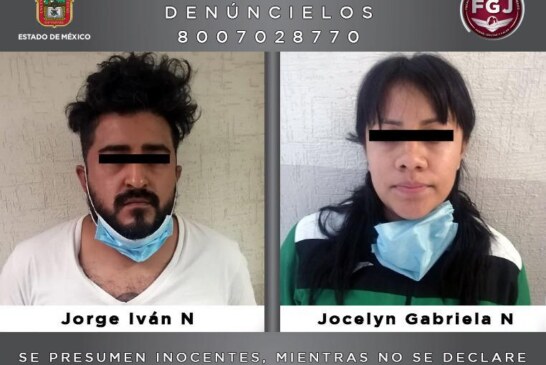 Detiene FGJEM a pareja investigada por el homicidio de tres individuos en Texcoco