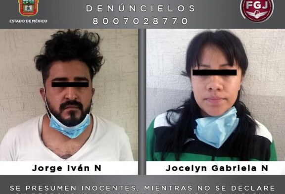 Detiene FGJEM a pareja investigada por el homicidio de tres individuos en Texcoco